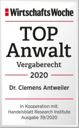 Top Anwalt Vergaberecht 2020 Dr. Clemens Antweiler